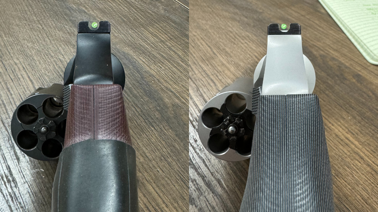 Improved sight pictures, right S&W 642-UC, left right S&W 442-UC Improved sight pictures, right S&W 642-UC, left right S&W 442-UC